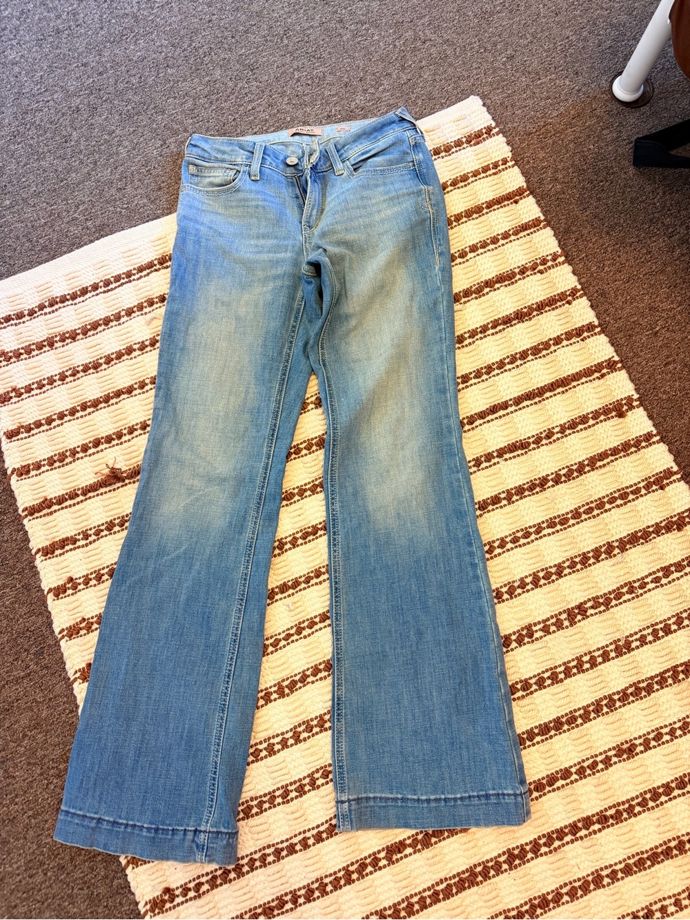 Ariat Light Blue Trouser Jeans - Women's Wide Leg